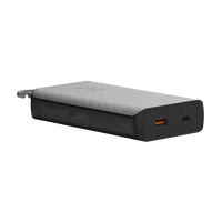 Go2 Powerbank 20W - 10.000 mAh met Solar en Lamp - Charcoal Black - Xtorm NL
