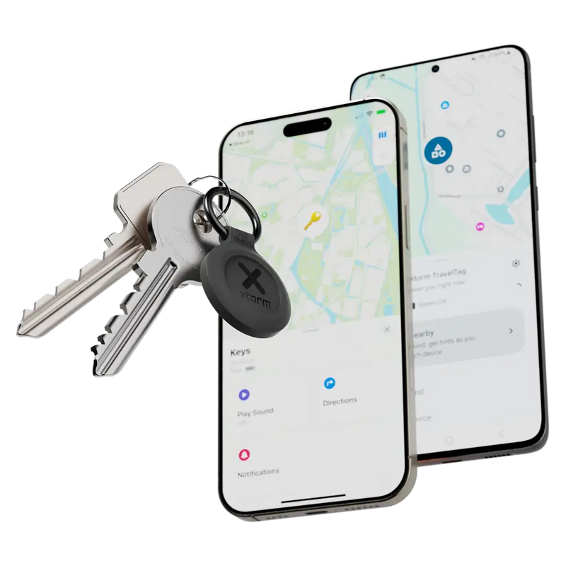 Xtorm TravelTag for Android & iPhone - Water-resistant - 3-Pack - Charcoal Black
