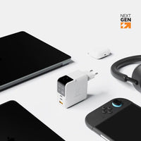 NextGen 140W Laptop Snellader - 3 poorten (2x USB-C PD + USB-A) - Dusk White - Xtorm NL