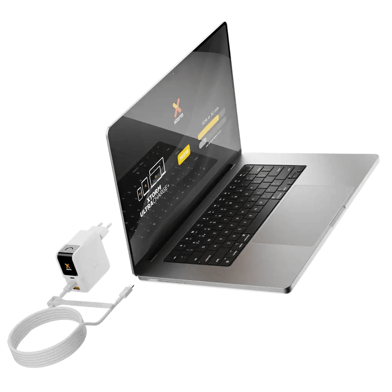 NextGen 140W Laptop Snellader - 3 poorten (2x USB-C PD + USB-A) - Dusk White - Xtorm NL