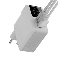 NextGen 140W Laptop Snellader - 3 poorten (2x USB-C PD + USB-A) - Dusk White - Xtorm NL