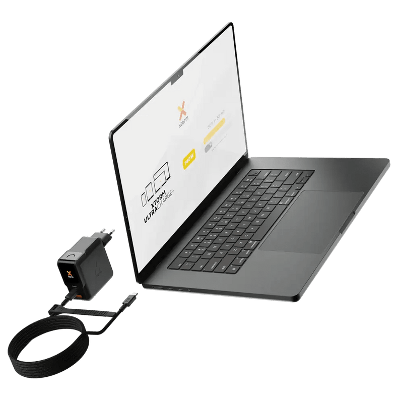 NextGen 140W Laptop Snellader - 3 poorten (2x USB-C PD + USB-A) - Midnight Black - Xtorm NL
