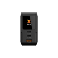 NextGen 140W Laptop Snellader - 3 poorten (2x USB-C PD + USB-A) - Midnight Black - Xtorm NL