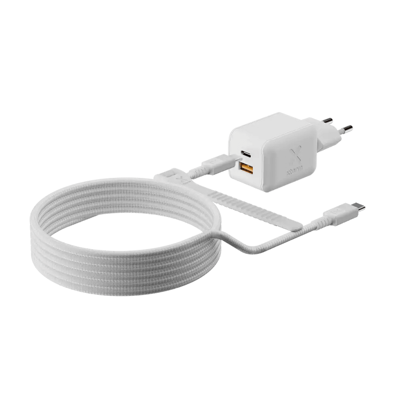 NextGen 70W Laptop Snellader - 2 poorten (USB-C PD + USB-A) - Dusk White - Xtorm NL