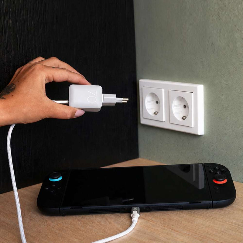 NextGen 70W Laptop Snellader - 2 poorten (USB-C PD + USB-A) - Dusk White - Xtorm NL