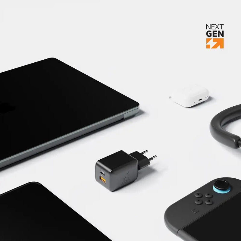 NextGen 70W Laptop Snellader - 2 poorten (USB-C PD + USB-A) - Midnight Black - Xtorm NL