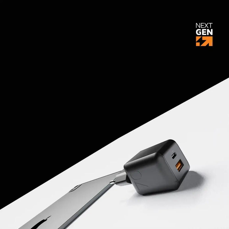 NextGen 70W Laptop Snellader - 2 poorten (USB-C PD + USB-A) - Midnight Black - Xtorm NL
